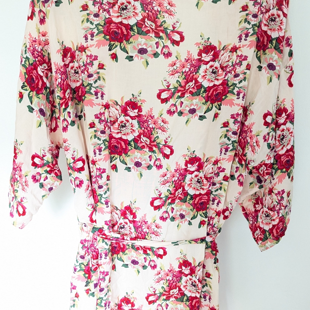 Floral Kimono Robe - Picture 2 of 2